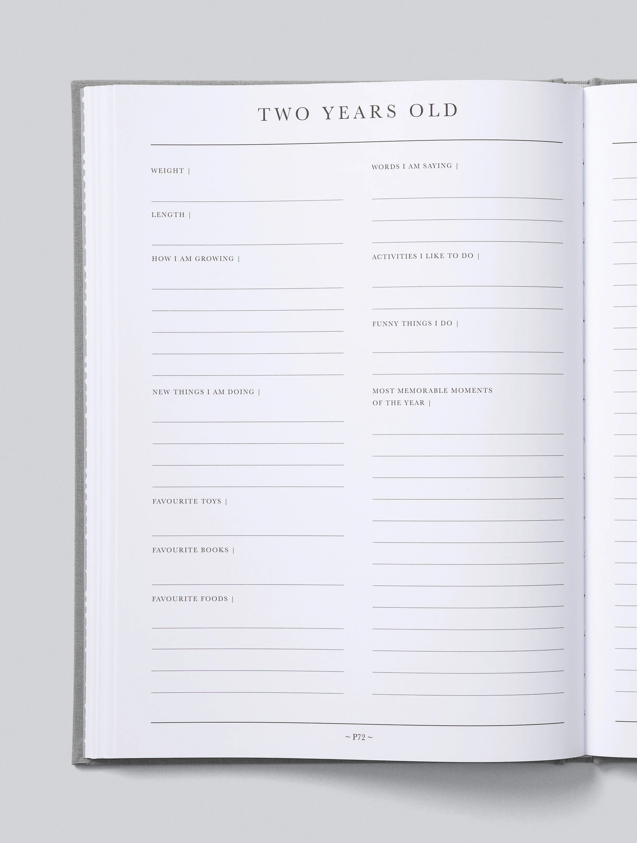 Write To Me - Baby Journal Birth to Five Years - Grey - Image 8