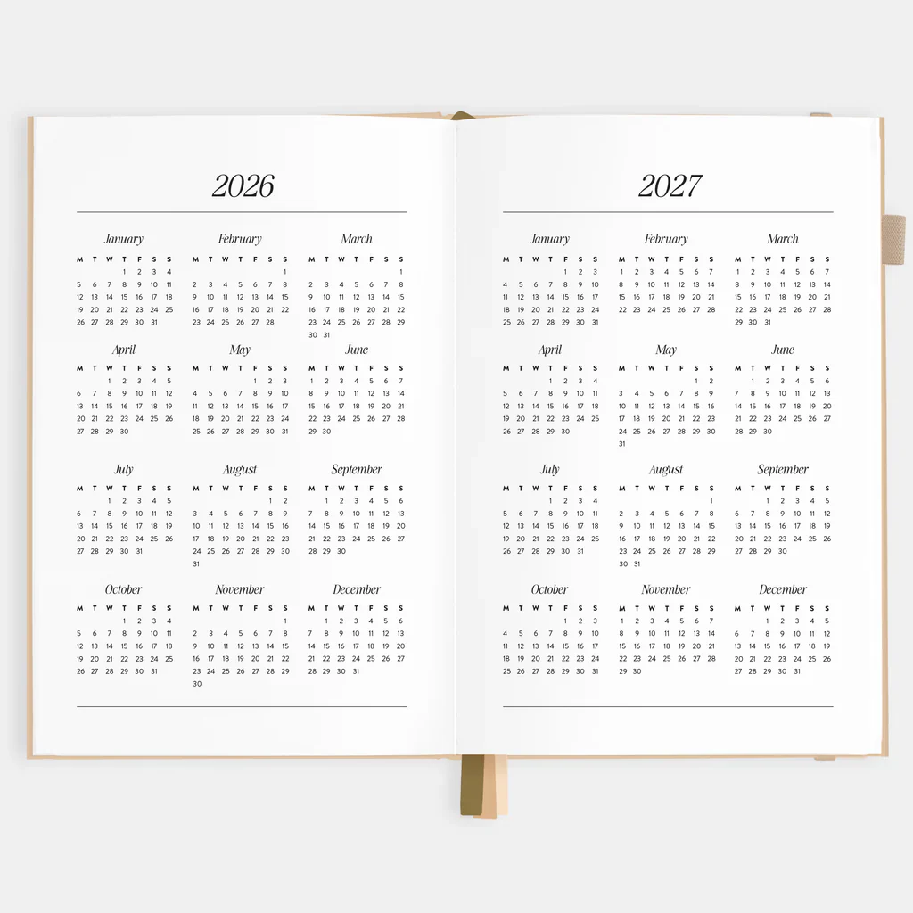 2026 A5 Horizontal Planner - Taupe - Image 10