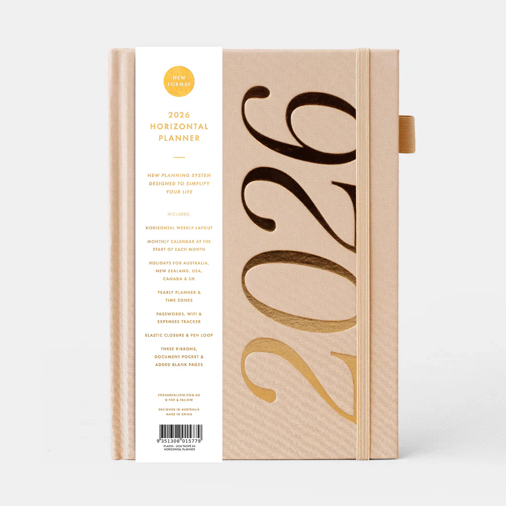 2026 A5 Horizontal Planner - Taupe - Image 11