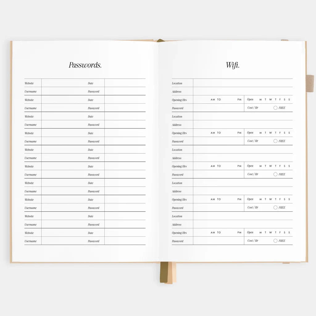 2026 A5 Horizontal Planner - Taupe - Image 7