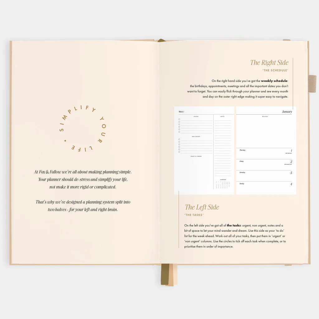 2026 A5 Horizontal Planner - Taupe - Image 9