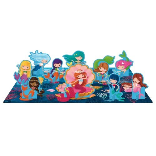 3D Puzzle and Book Set - Learn Numbers Mermaids - Image 5