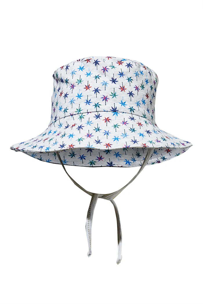 Milky Retro Palms Baby Hat - Image 2