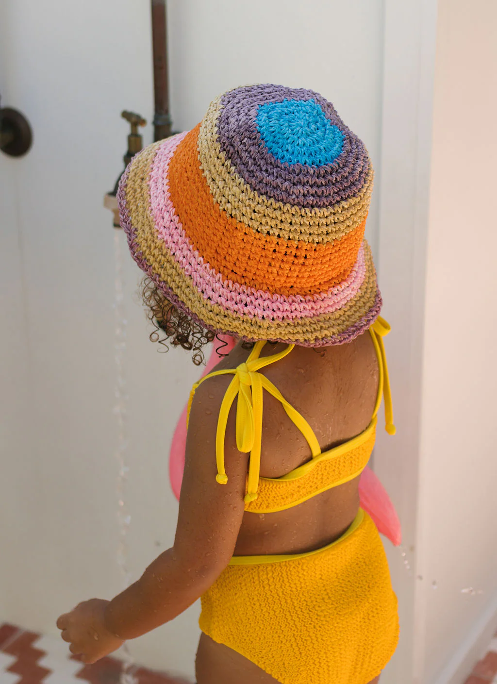 Astrid Crochet Straw Hat - Multi - Image 6