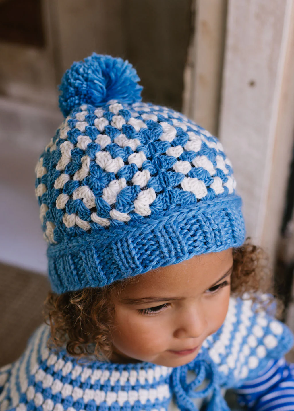 Boho Beanie Blue - Image 3
