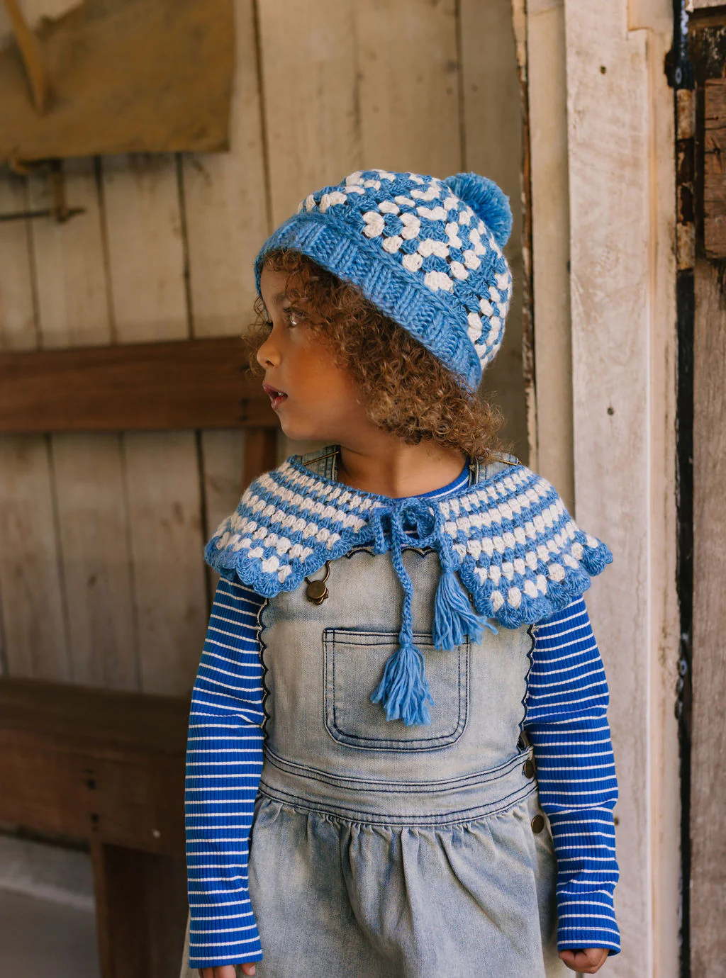 Boho Beanie Blue - Image 5
