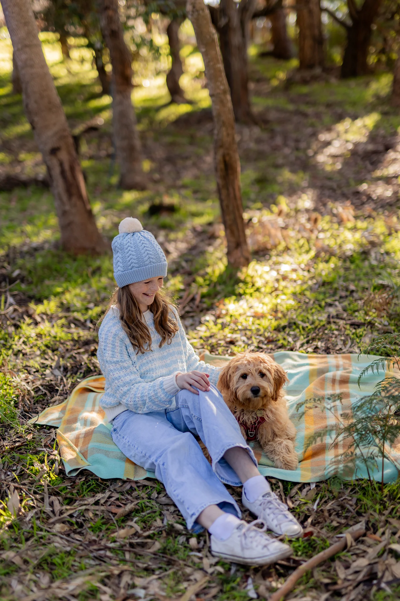 Acorn Copenhagen Merino Beanie Blue - Image 4