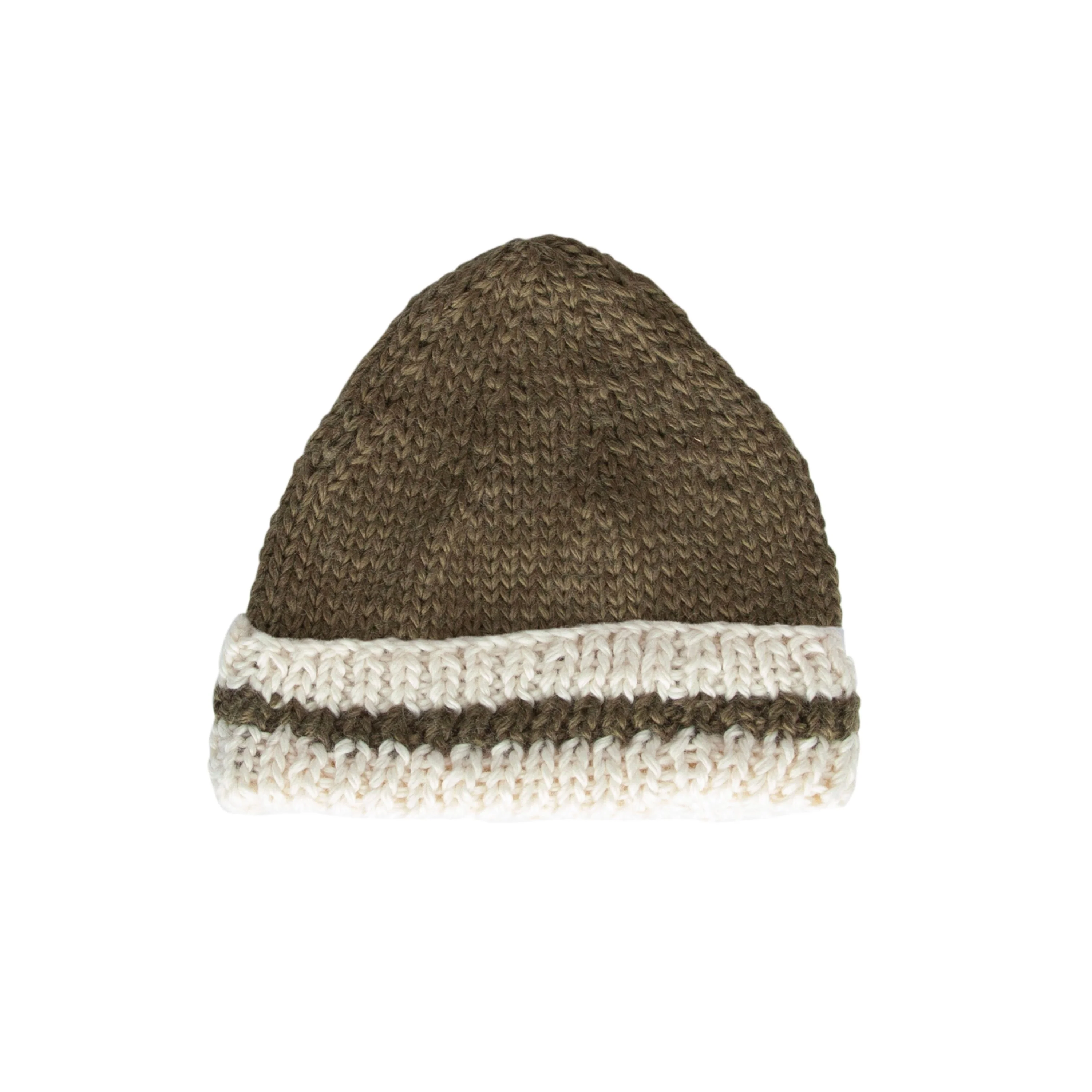 Denmark Beanie Khaki and Cream