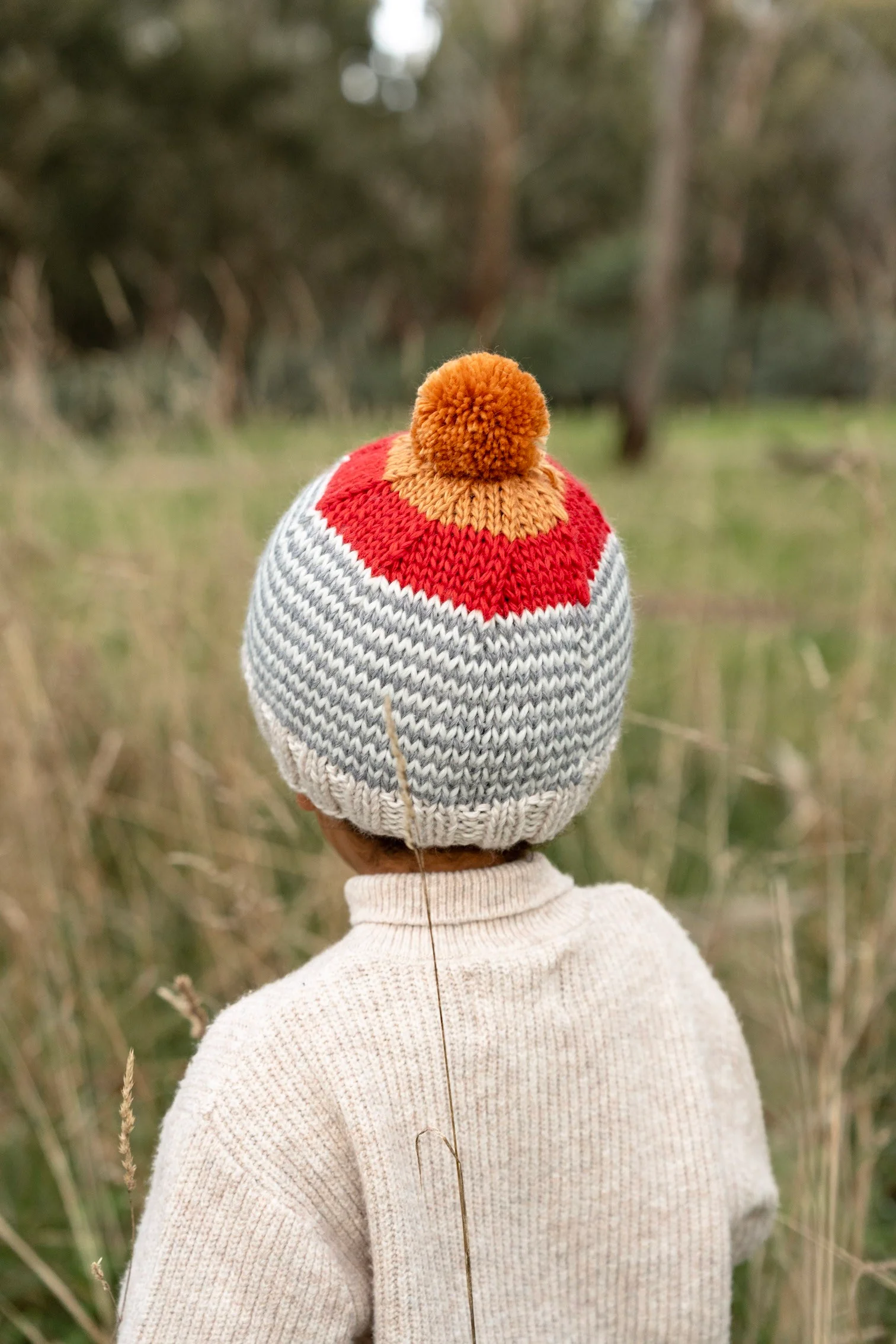 Acorn Horizon Beanie - Grey Stripe - Image 3