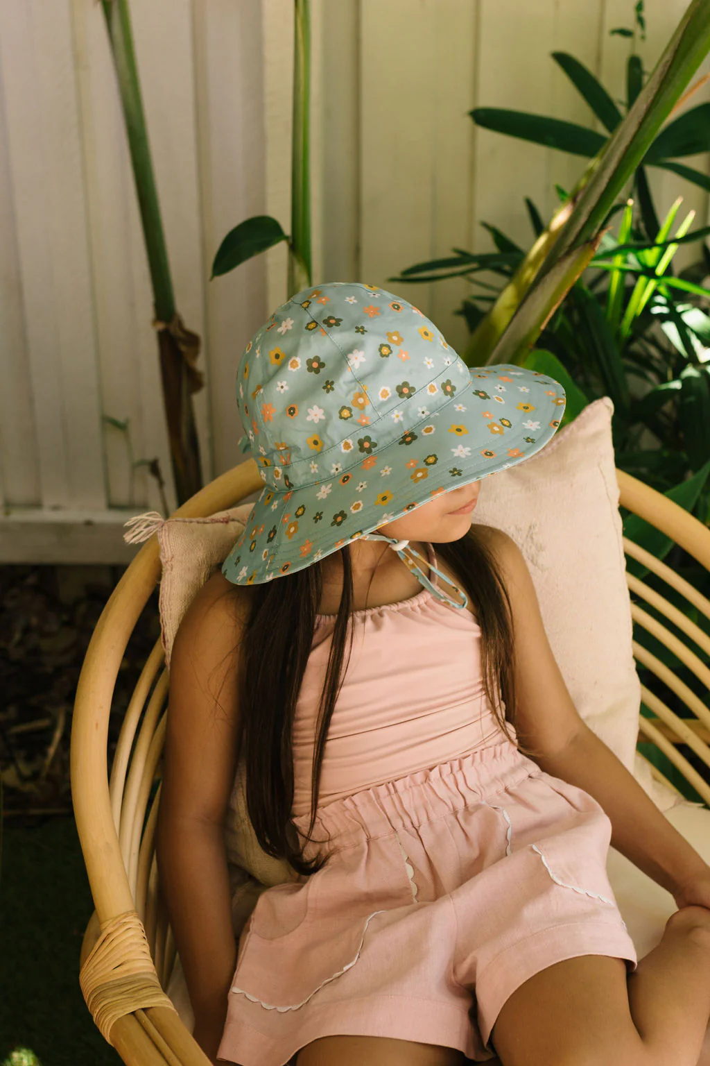 Little Flora Wide Brim Sun Hat - Image 3