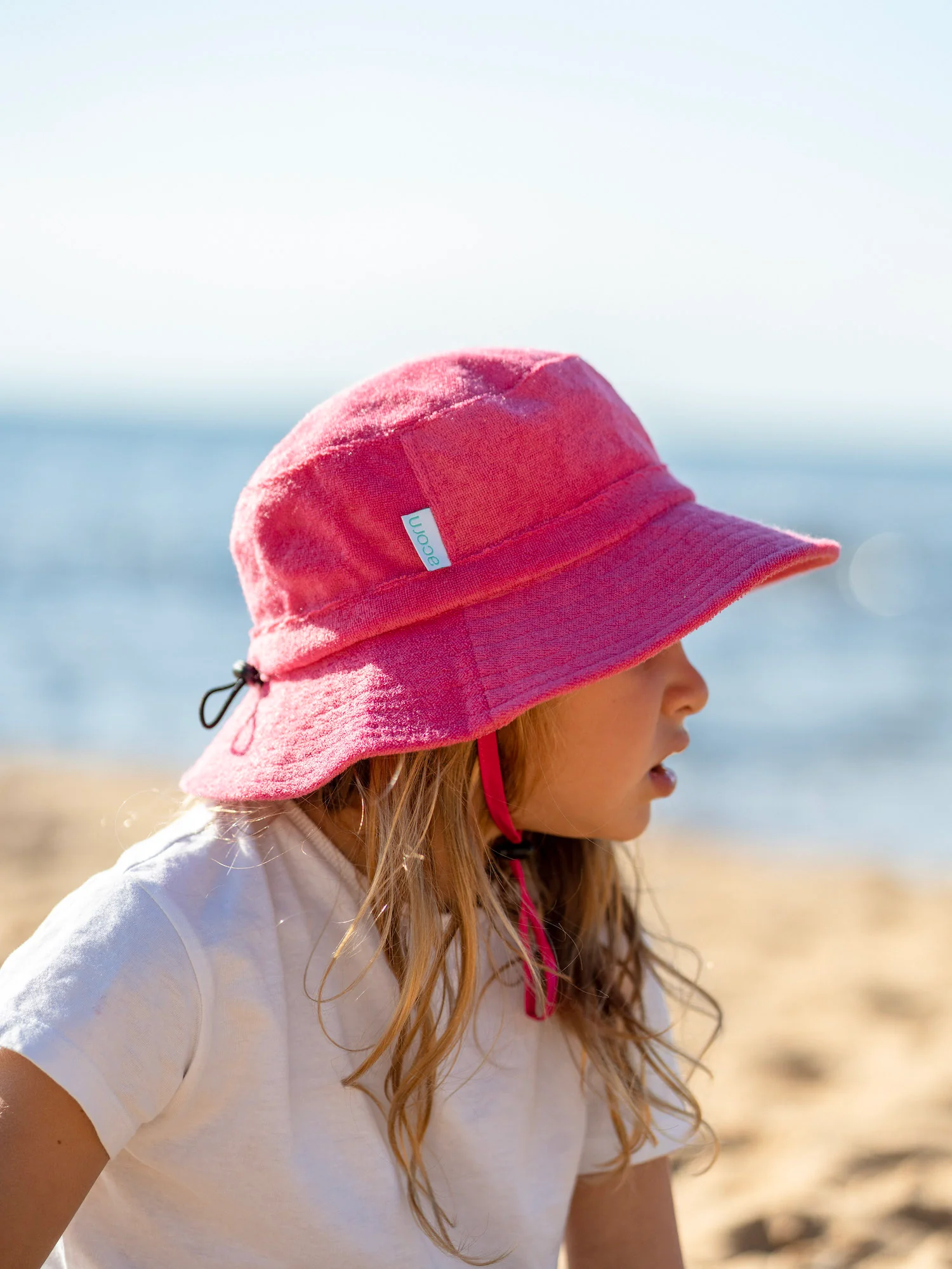 Pink Terry Towelling Bucket Hat - Image 2