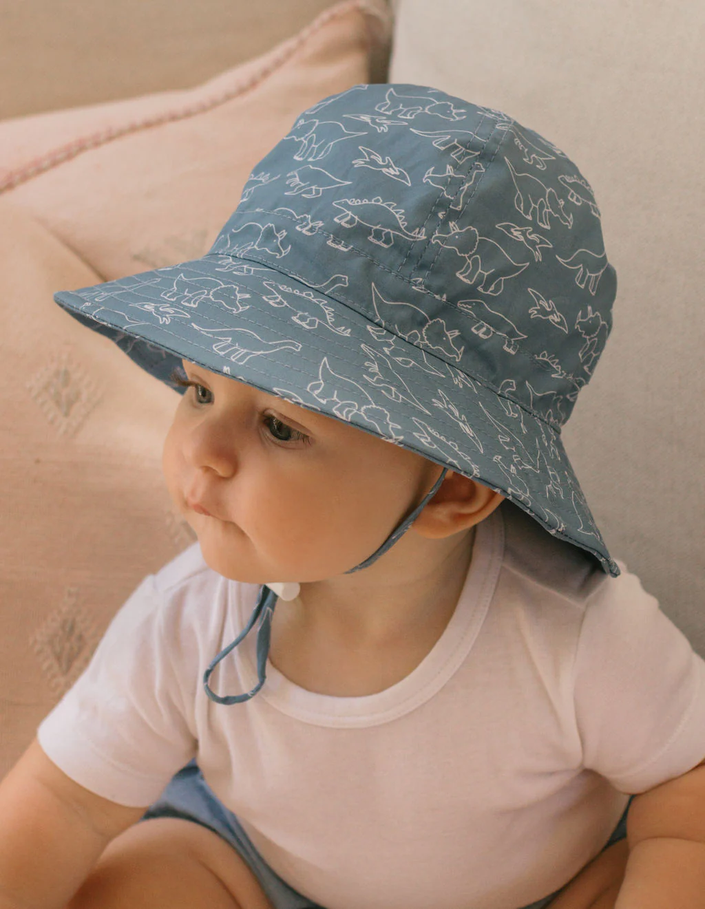 Sketch-a-Saurus Wide Brim Infant Hat - Image 2