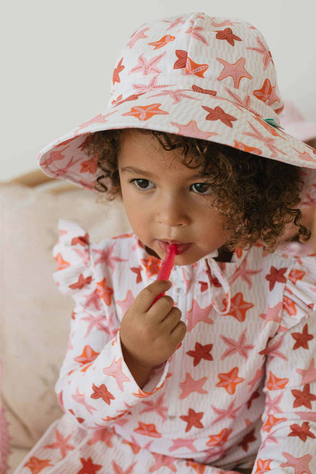 Starfish Wide Brim Swim Hat - Image 2