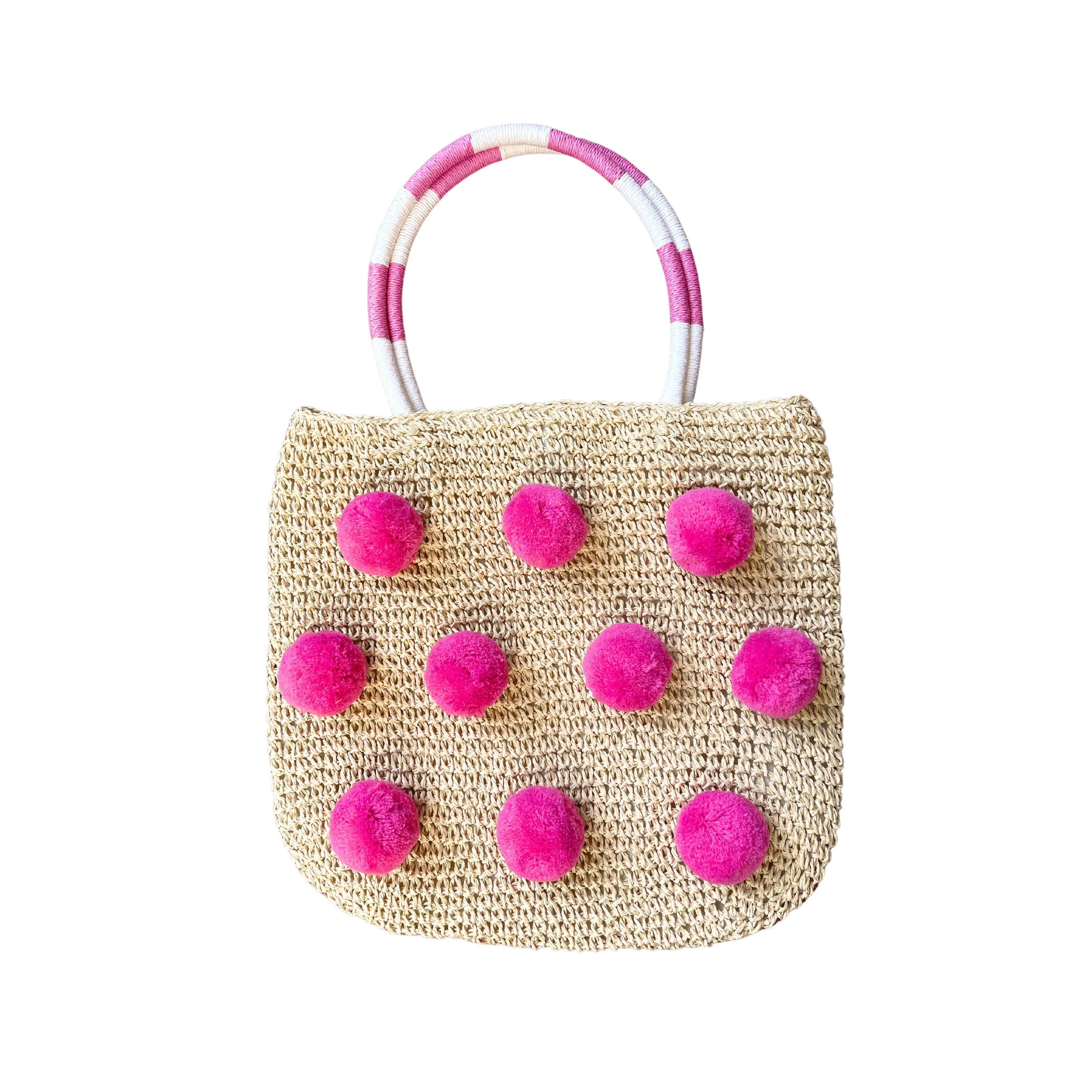 Vienna Pom Pom Crochet Bag