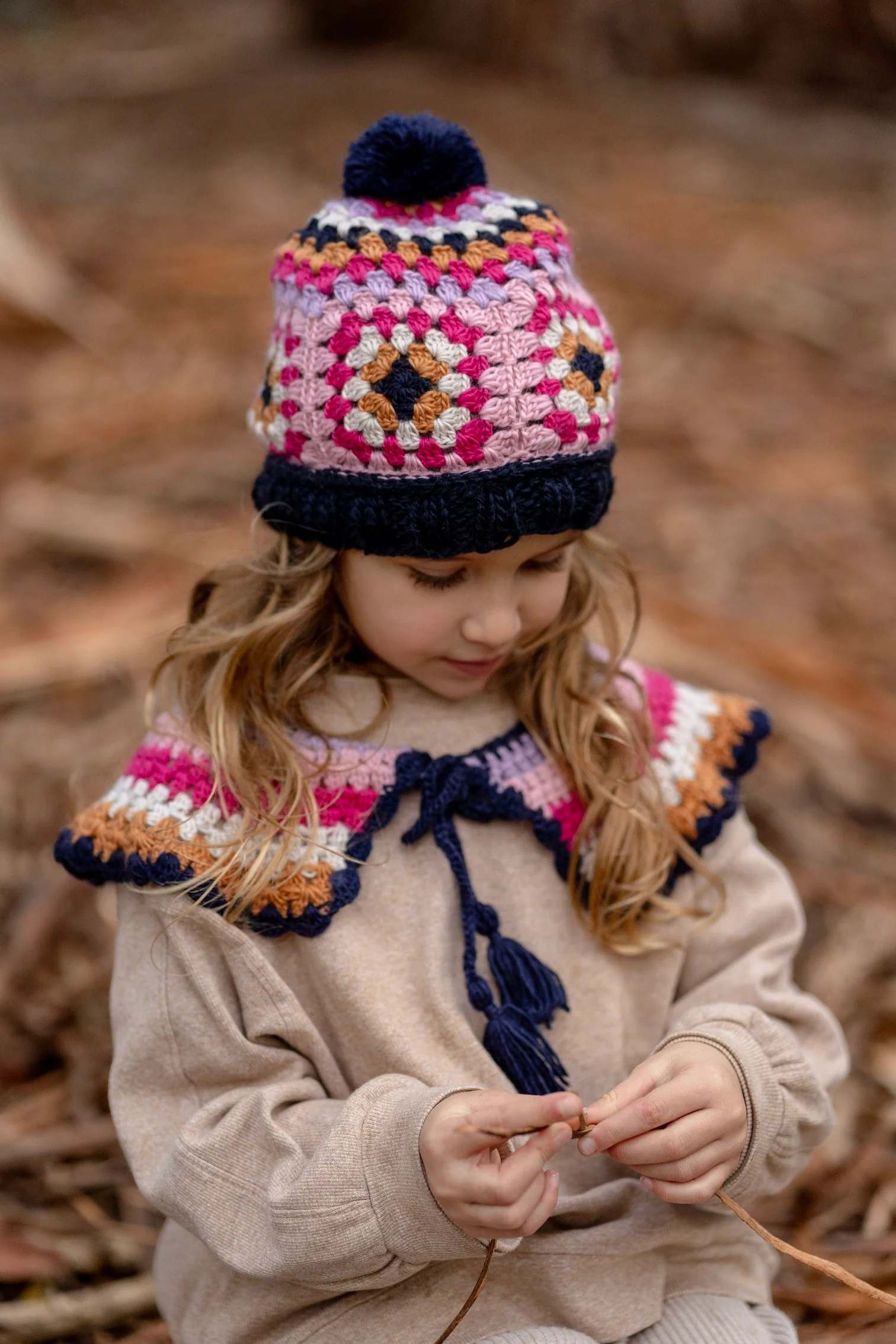 Acorn Woodstock Collar - Navy - Image 2