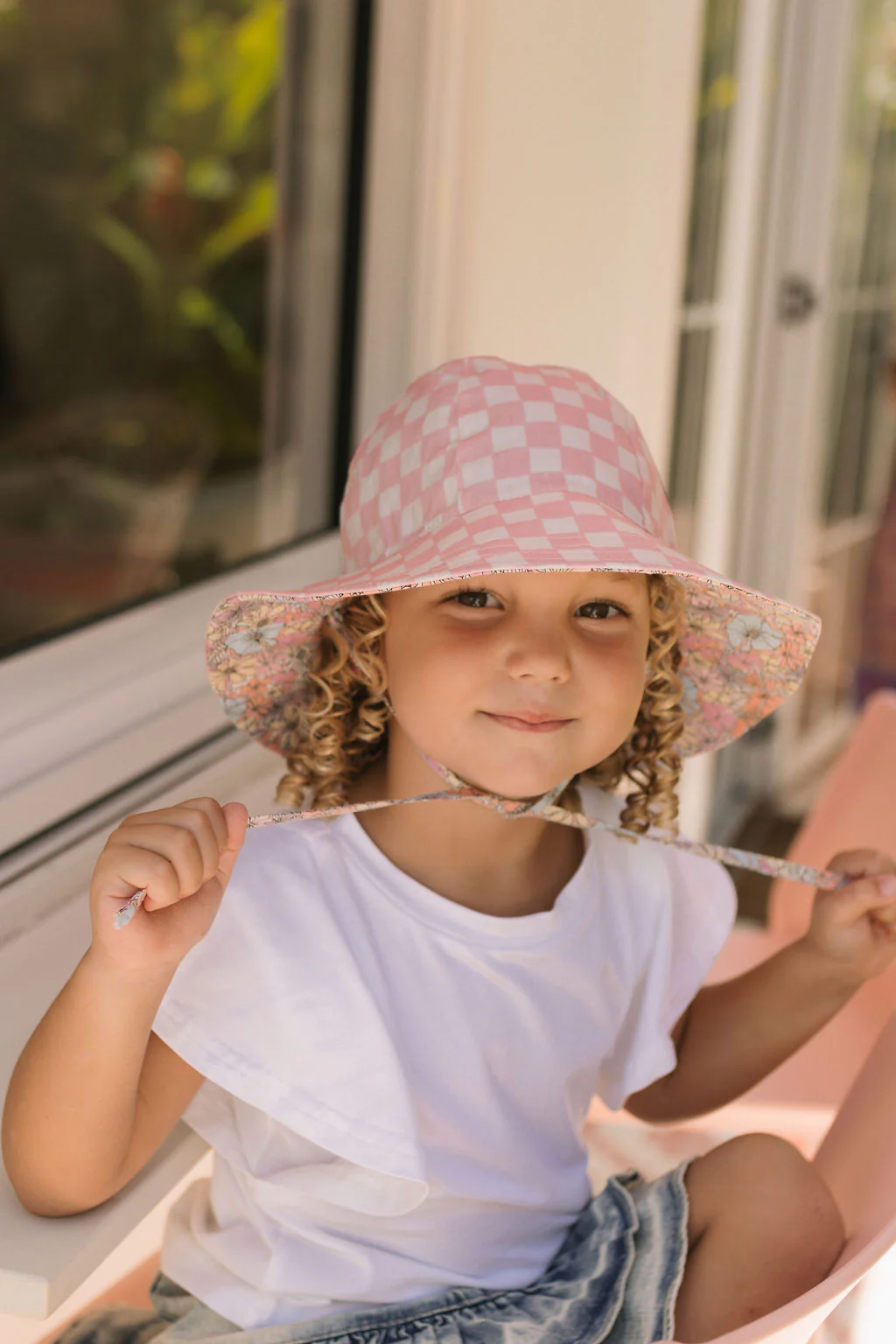 Yasmine Reversible Wide Brim Sun Hat - Image 5