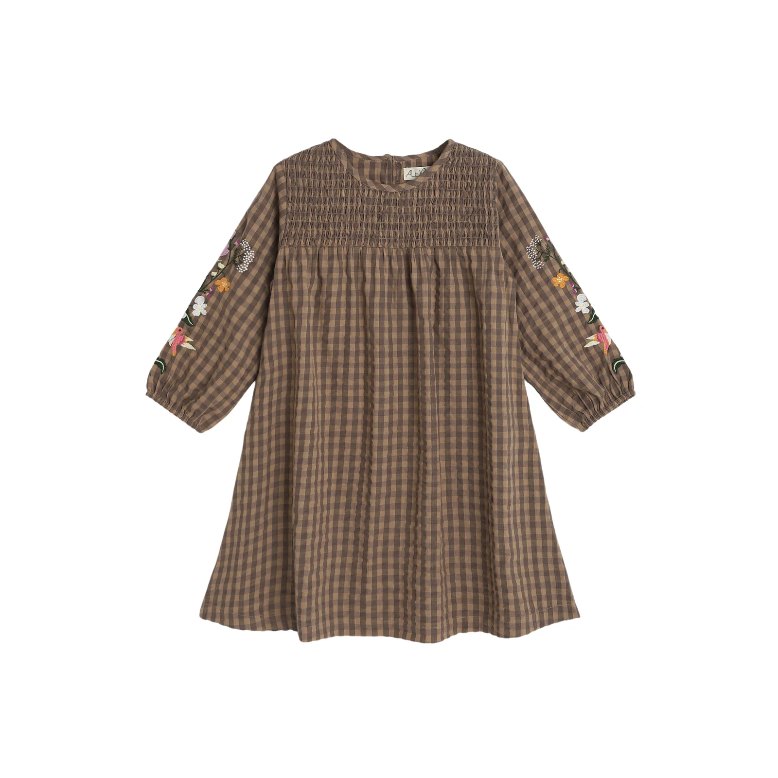 Amelia Dress - Coffee/Black