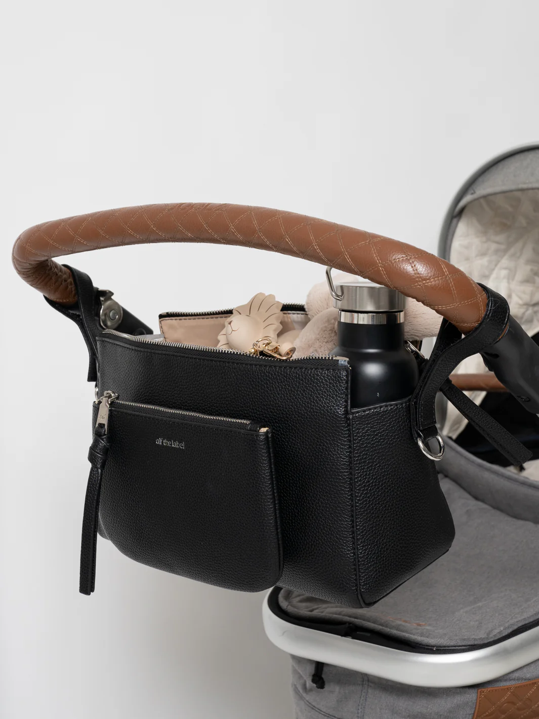 Eliza Pram Caddy - Black - Image 2