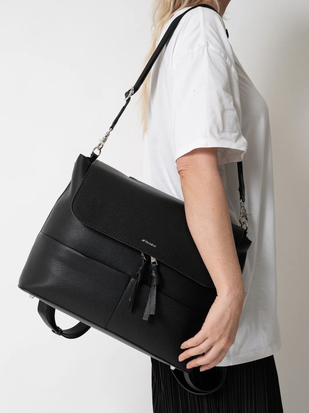 Vegan Woven Bag Strap - Black - Image 3