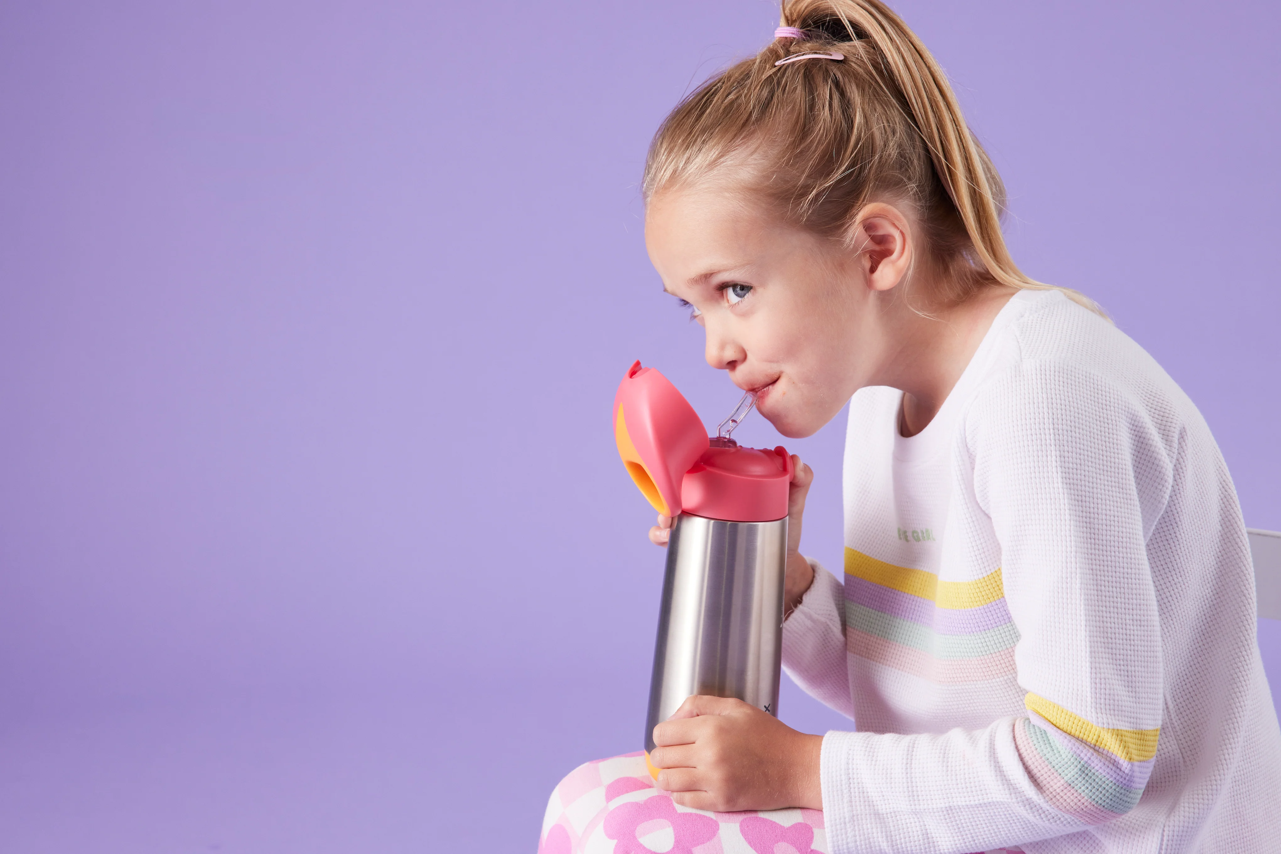 Insulated Drink Bottle 500ml - Strawberry Shake - Image 2