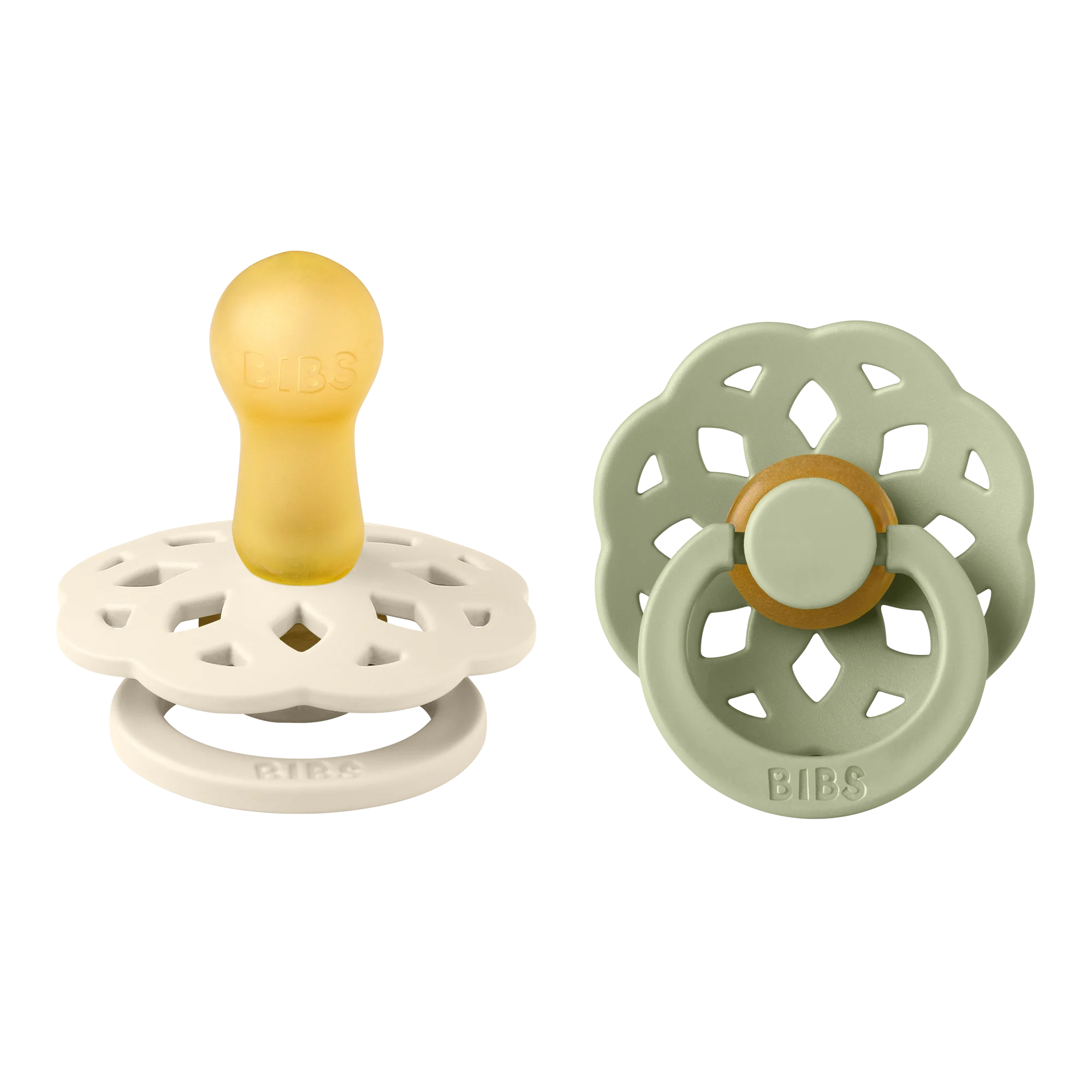 Boheme Pacifier 2 Pack - Ivory/Sage