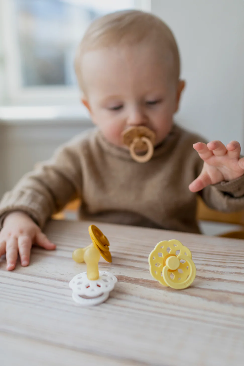 Boheme Pacifier 2 Pack - White/Sunshine - Image 2
