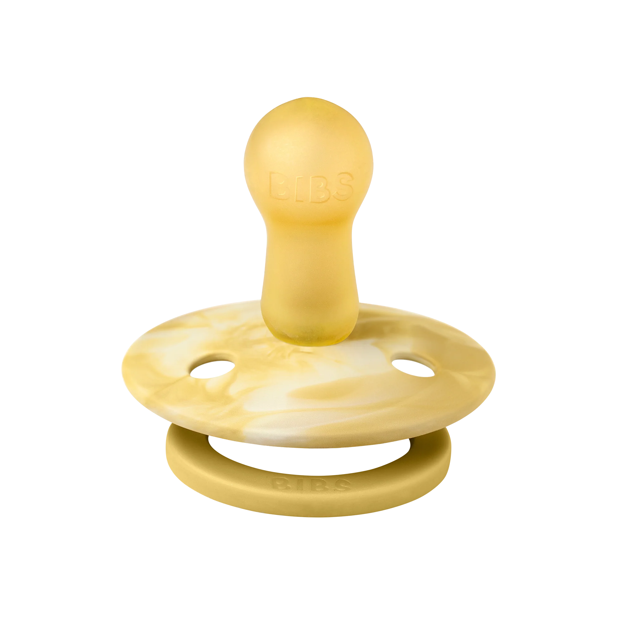 Colour Pacifier 2 Pack - Tie Dye | Mustard/Ivory - Image 3