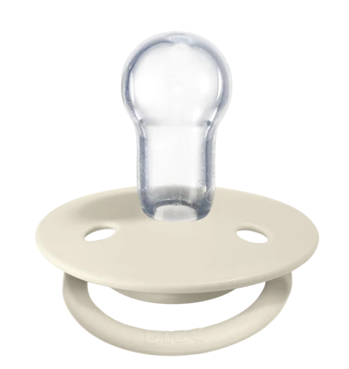 De Lux Silicone Pacifier 2 Pack - Ivory/Sage - Image 3