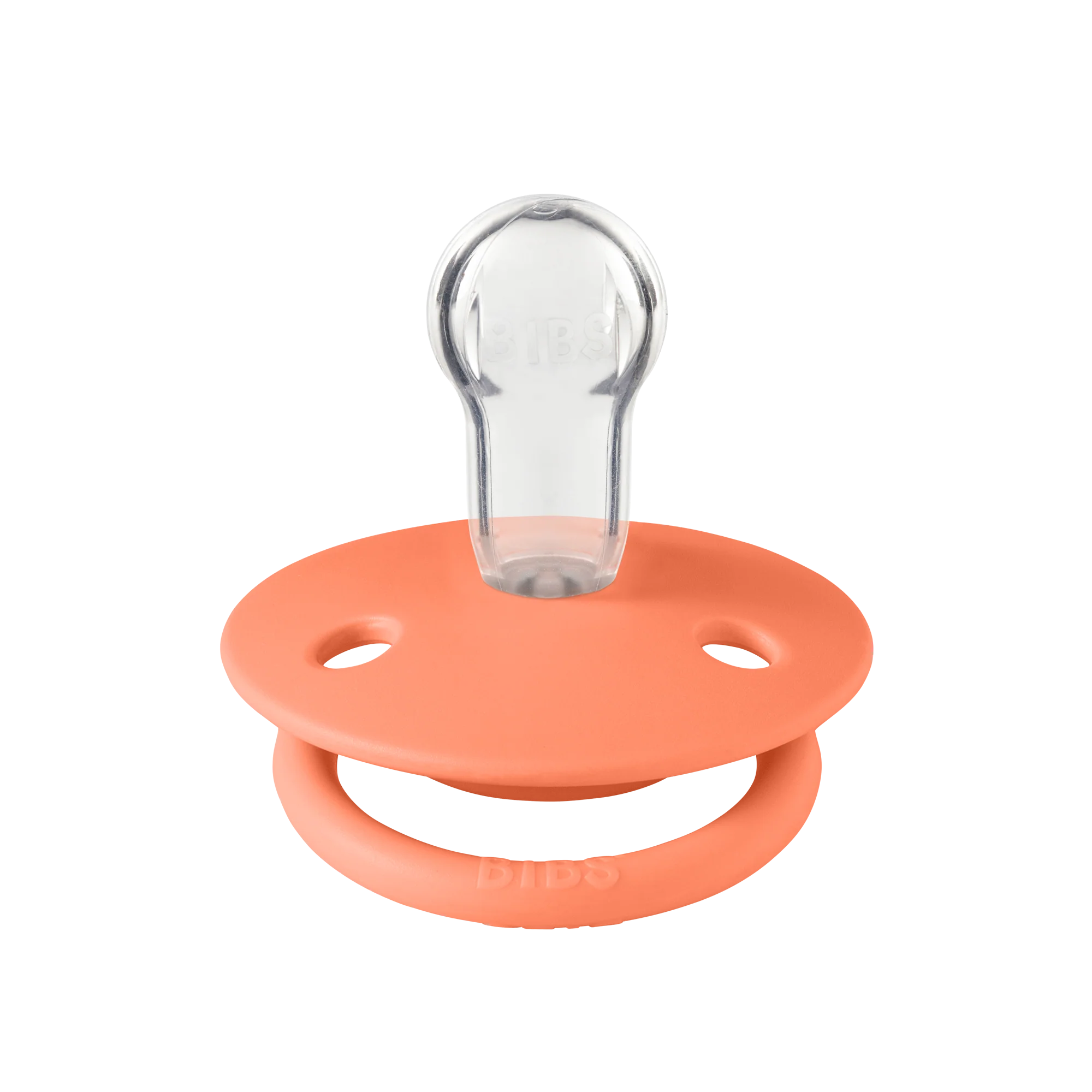 De Lux Silicone Pacifier 2 Pack - Papaya/Violet Sky - Image 4