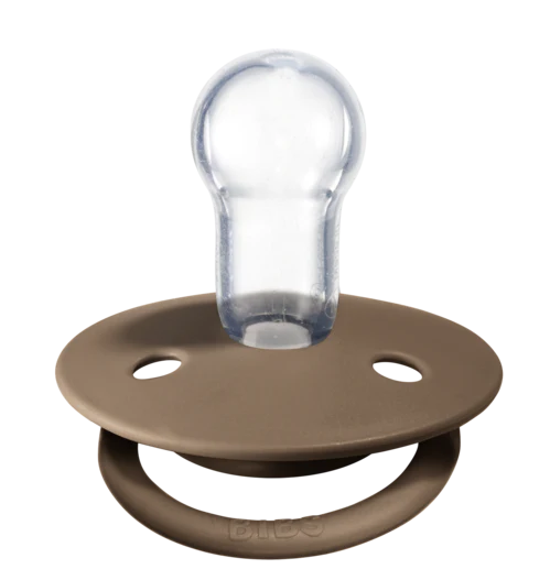 De Lux Silicone Pacifier 2 Pack - Vanilla/Dark Oak - Image 2