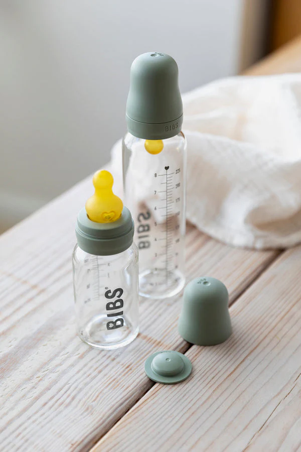 Glass Bottle Set 110ml - Sage - Image 2