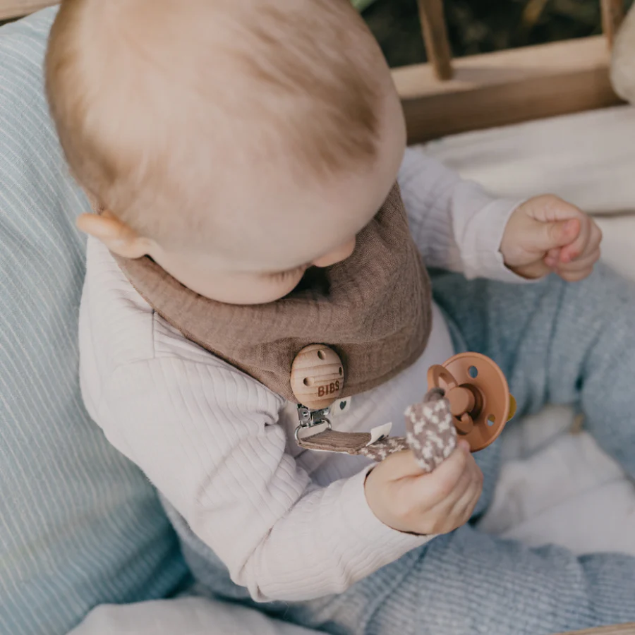 Pacifier Clip - Ivory/Sand - Image 2