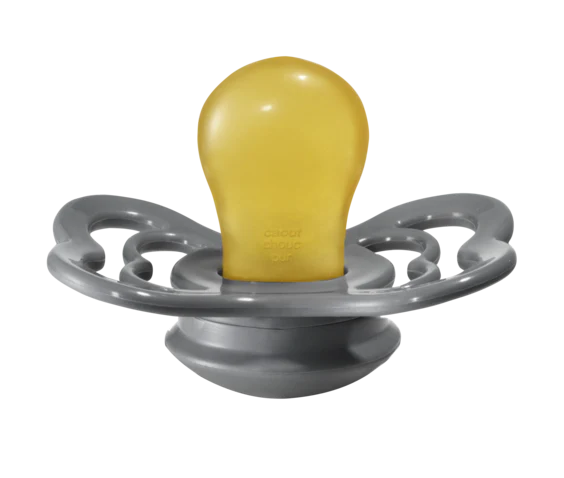 Supreme Latex Pacifier 2 Pack - Iron/Baby Blue - Image 4