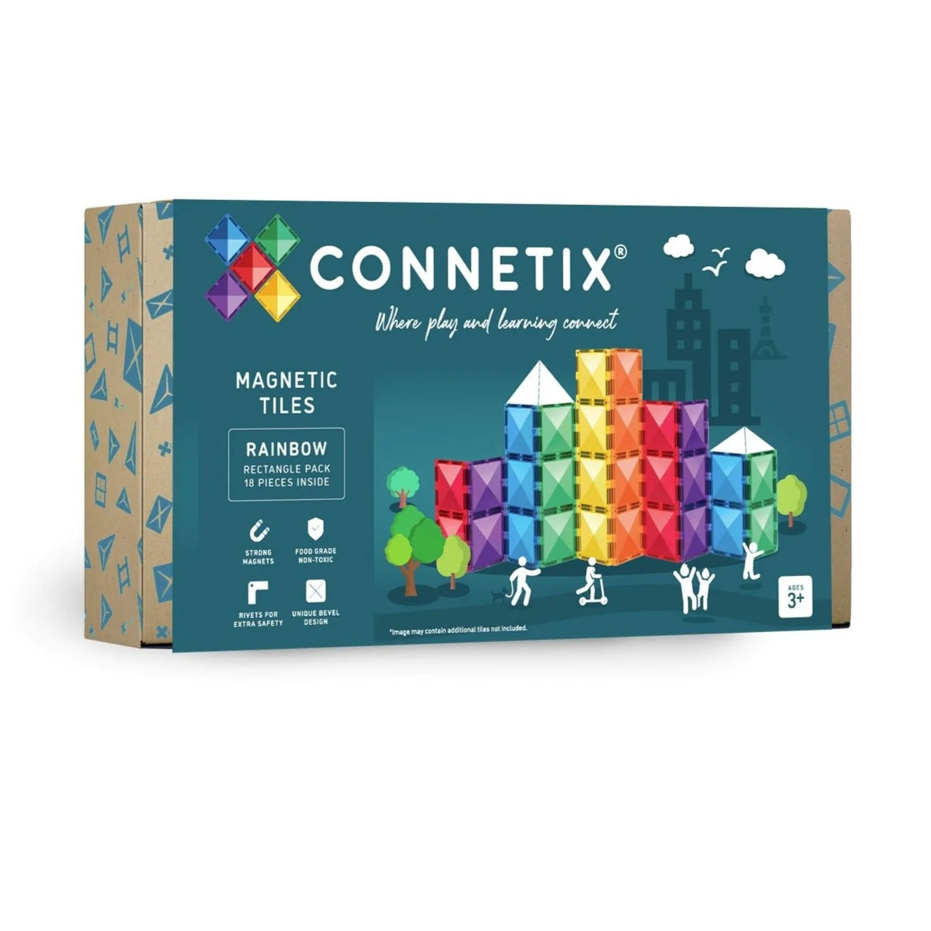18 Piece Rectangle Set | Rainbow