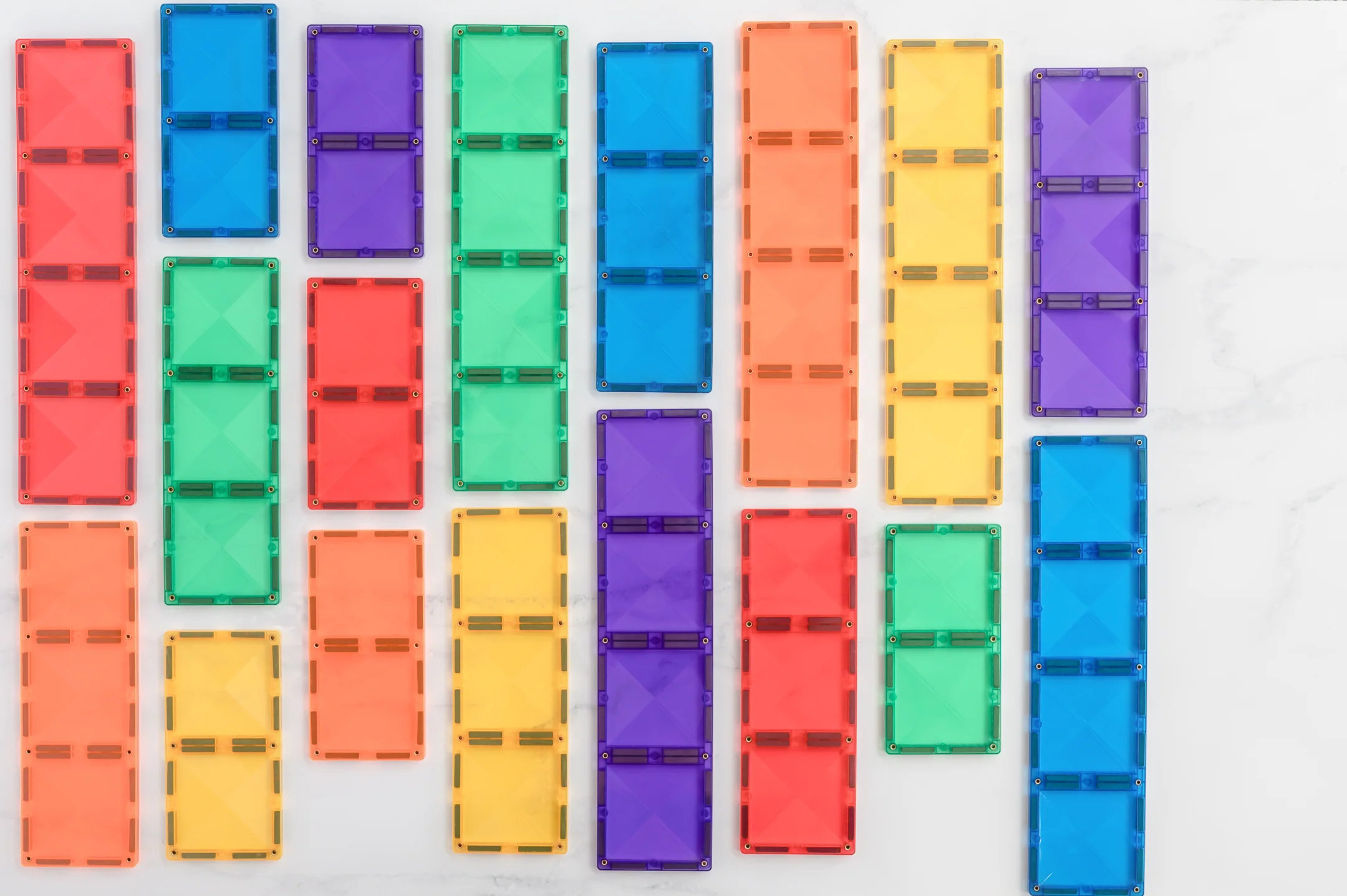18 Piece Rectangle Set | Rainbow - Image 4