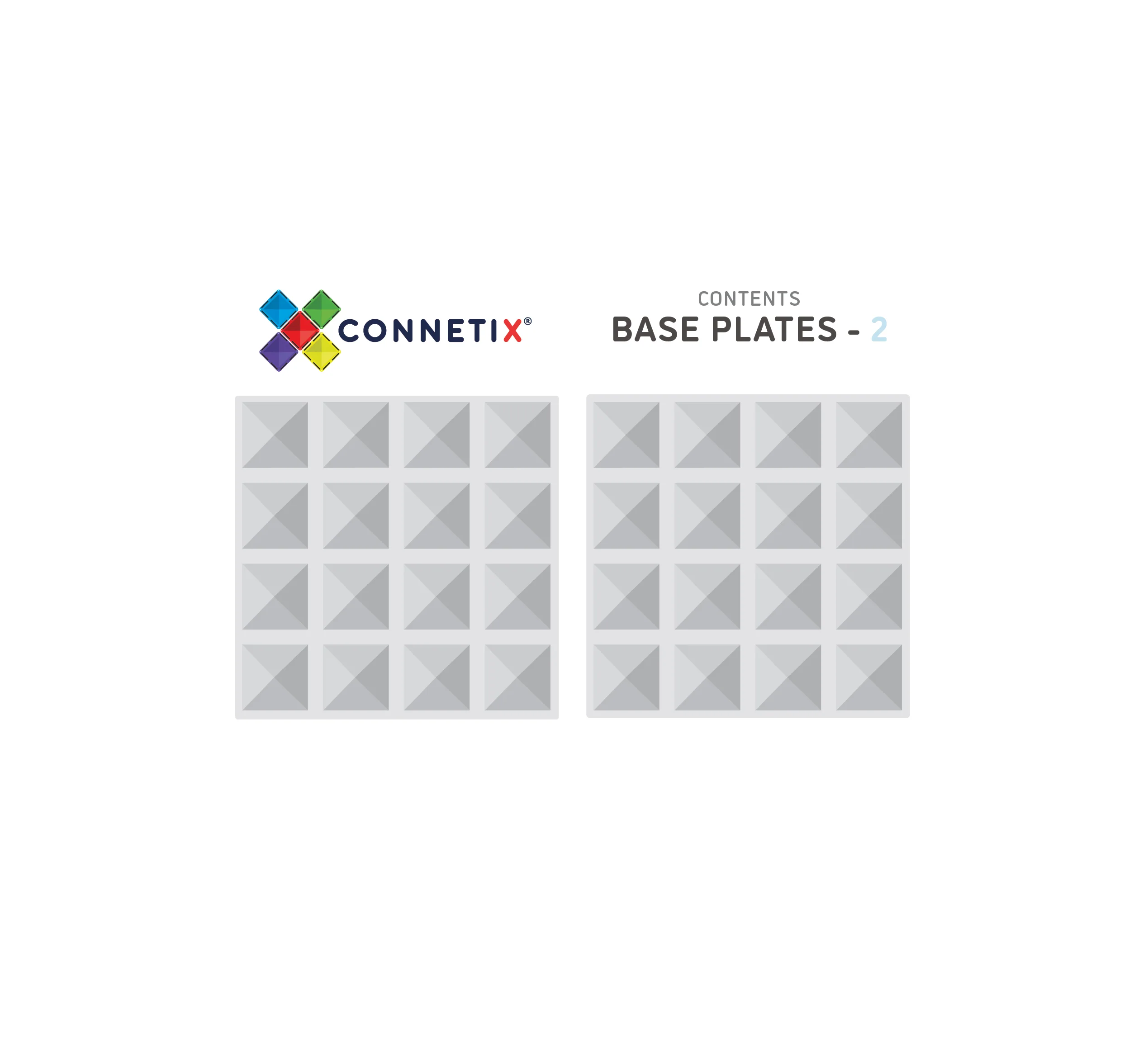2 Piece Base Plate Set | Clear - Image 4