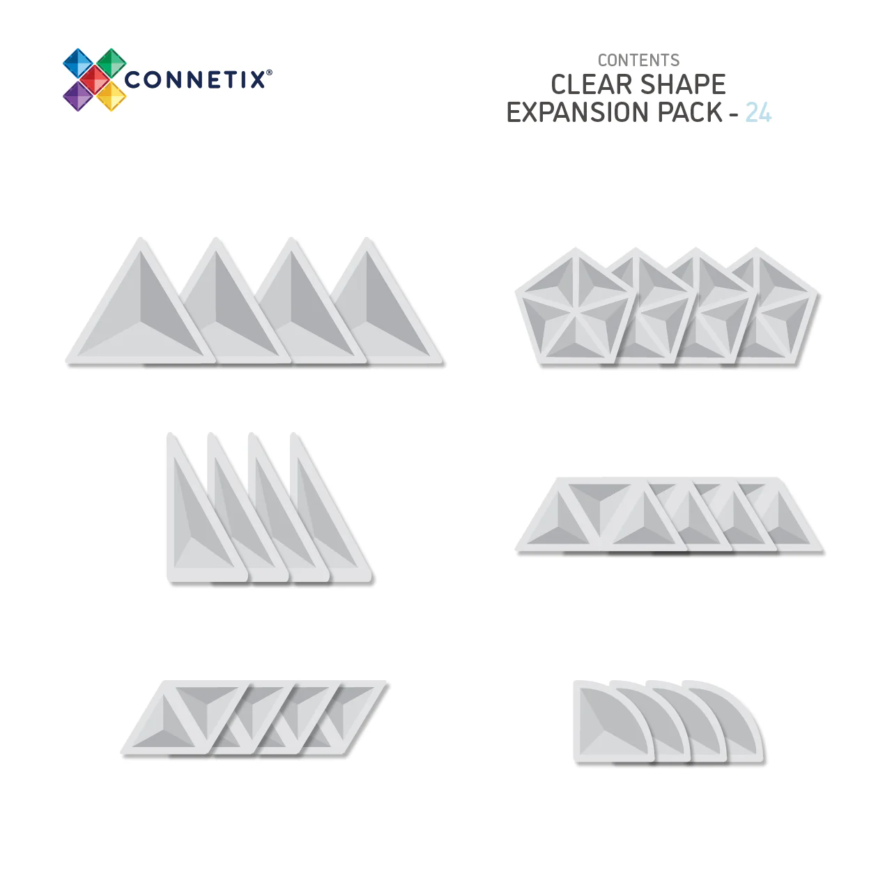 24 Piece Expansion Set | Clear - Image 8