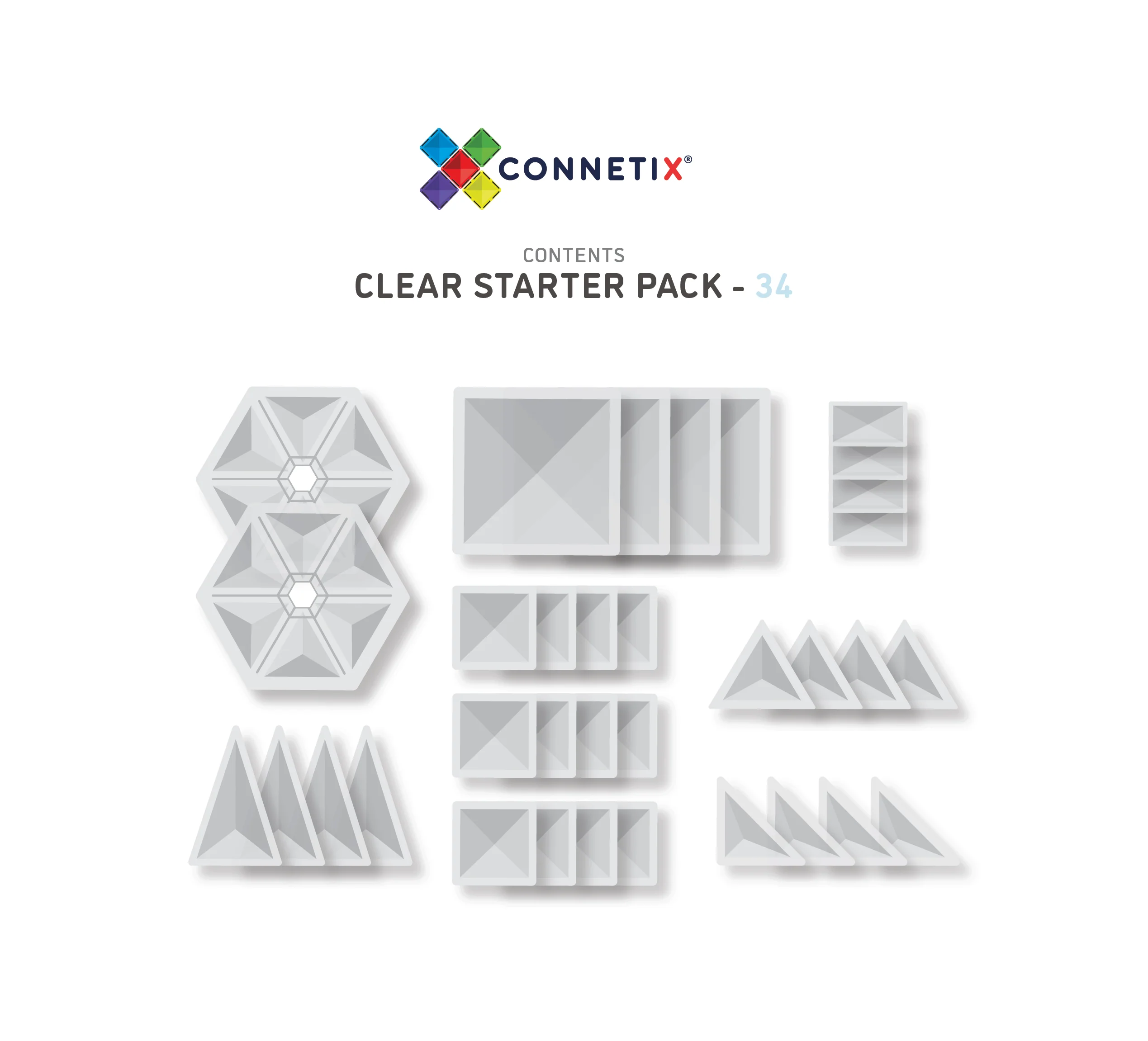 34 Piece Starter Set | Clear - Image 6