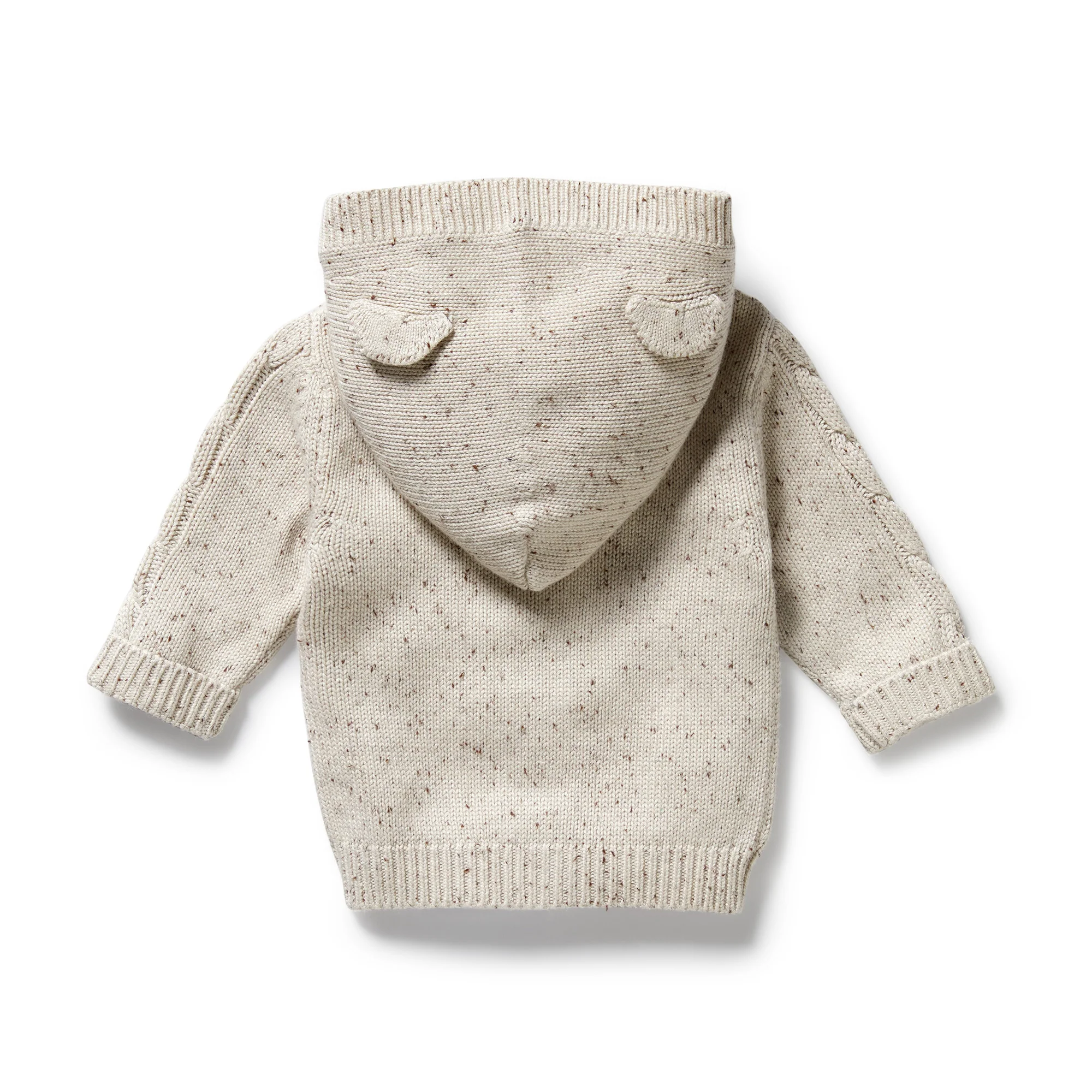 Wilson & Frenchy - Cookie and Cream Organic Knitted Cable Jacket - Image 3