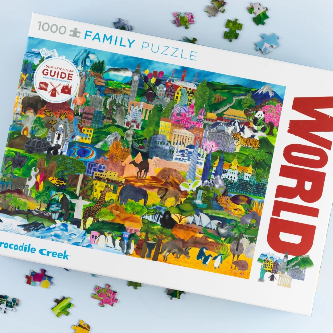 1000 Piece Boxed - World Collage - Image 2