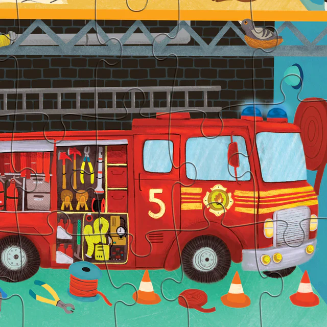 Flat House Puzzle 50 Piece - Fire House - Image 2