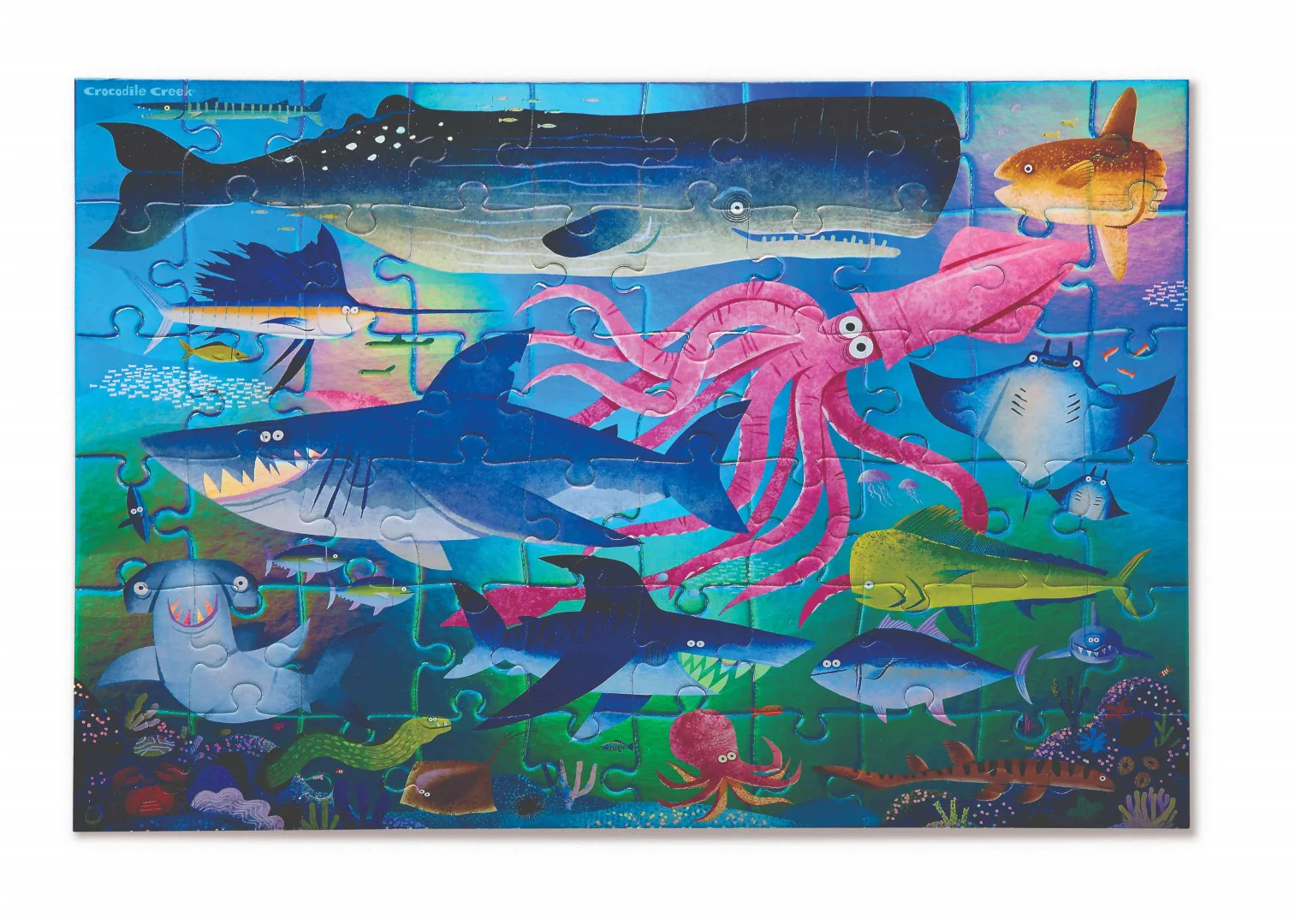 Foil Puzzle 60 Piece - Shimmer Shark - Image 3