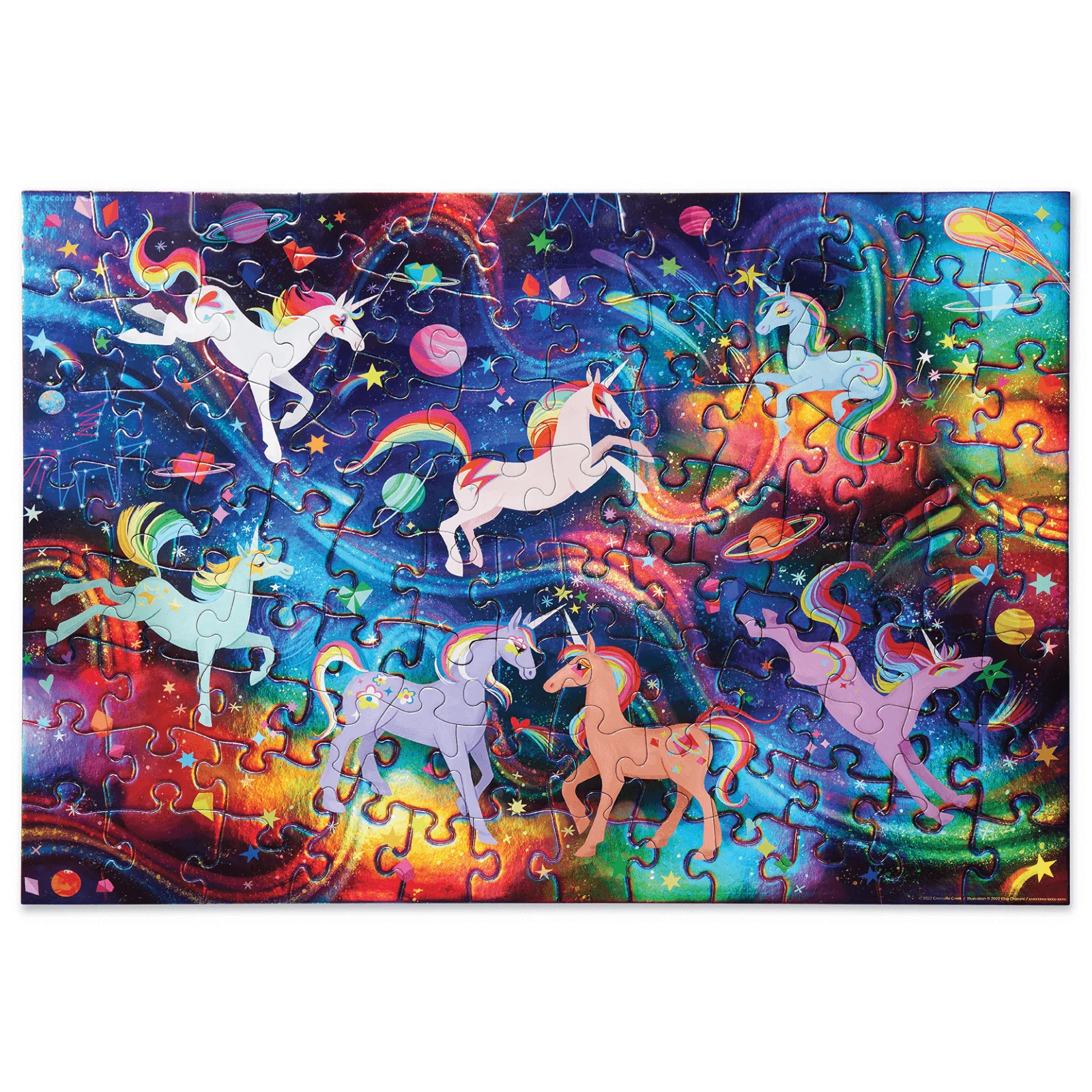 Holographic Puzzle 100 Piece - Unicorn Galaxy - Image 2