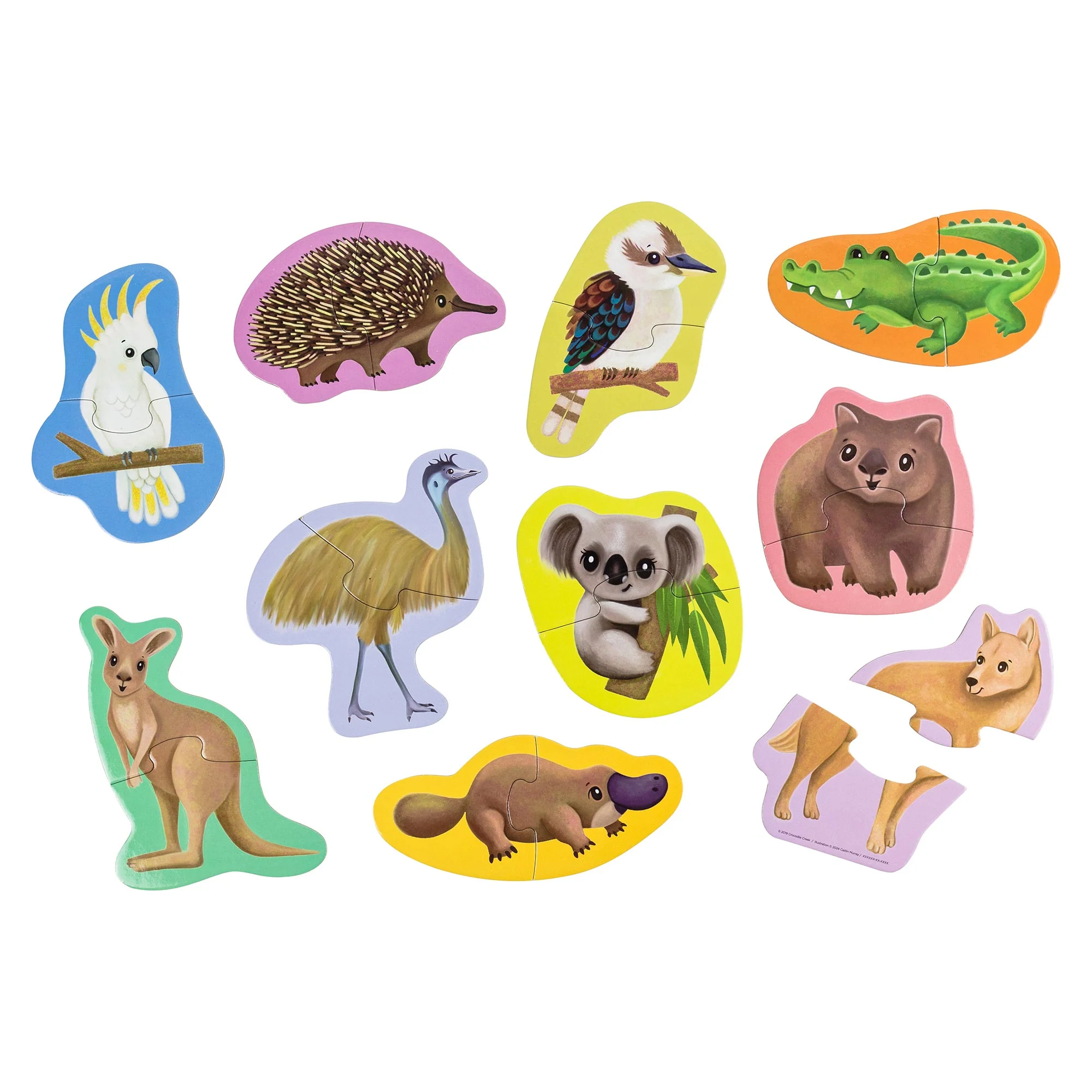 Lets Begin Puzzle 2 piece - Aussie Animals - Image 4