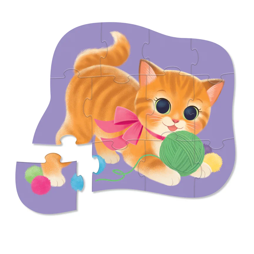 Mini Puzzle 12 Piece - Cute Kitten - Image 2