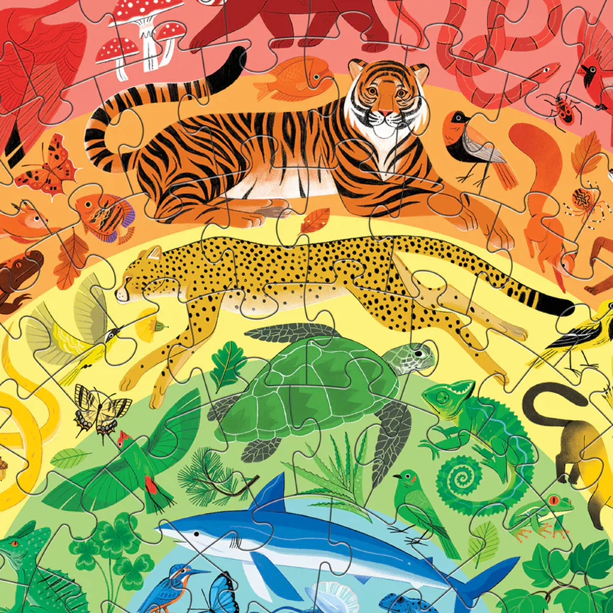 Rainbow Puzzle 100 Piece - Animals - Image 2