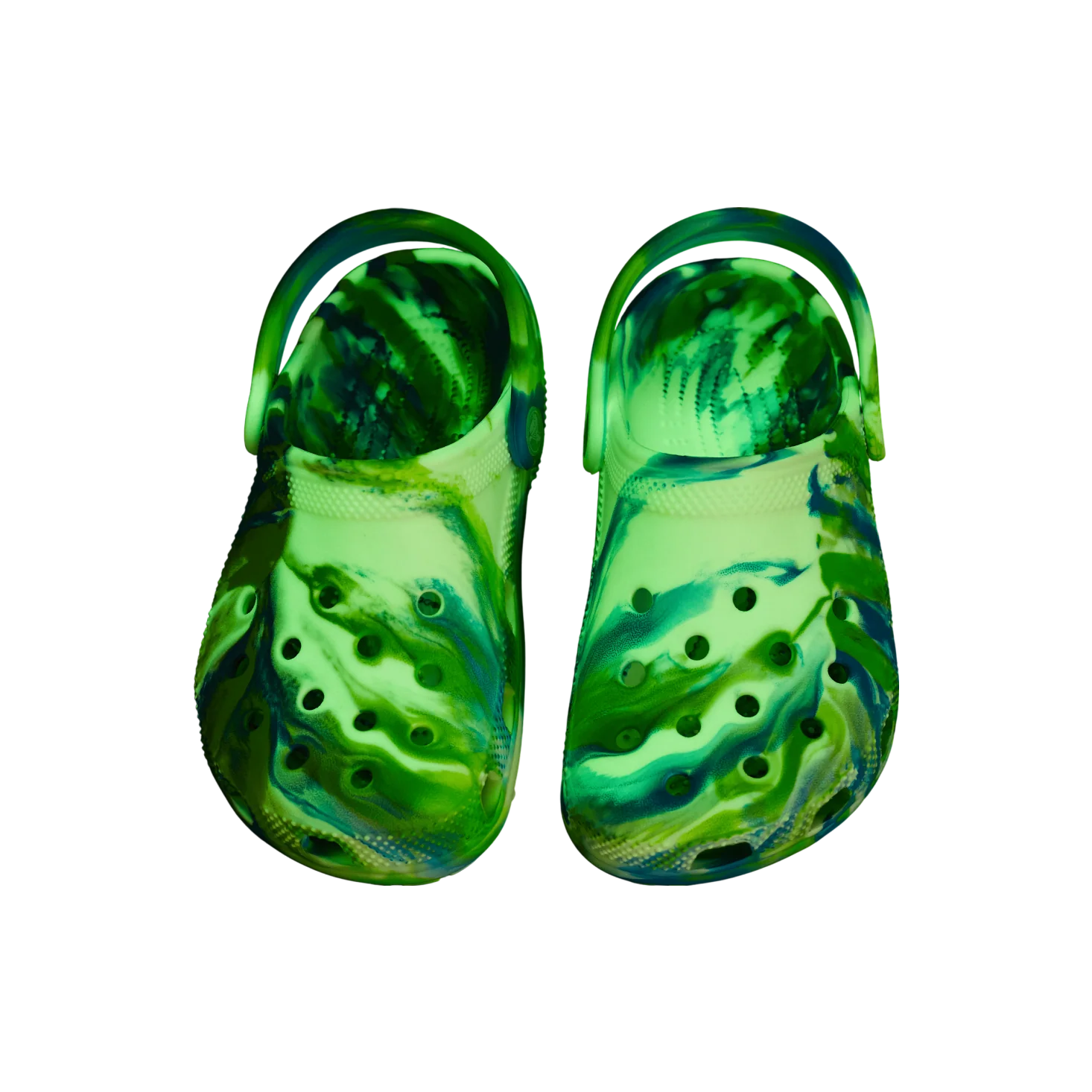 Crocs Classic Glow Marbled Clog - Prep Blue - Image 3