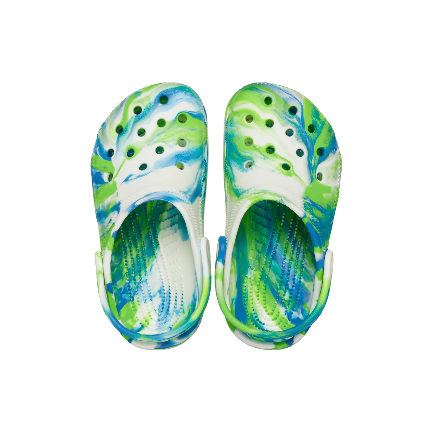 Crocs Classic Glow Marbled Clog - Prep Blue - Image 4