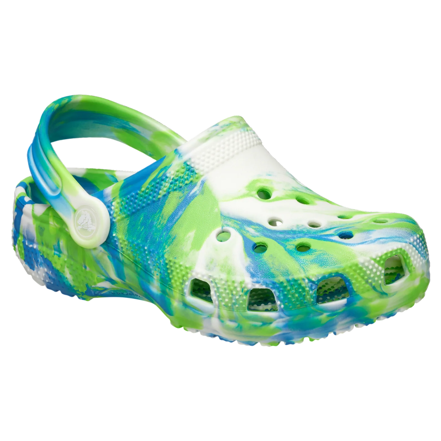 Crocs Classic Glow Marbled Clog - Prep Blue - Image 5