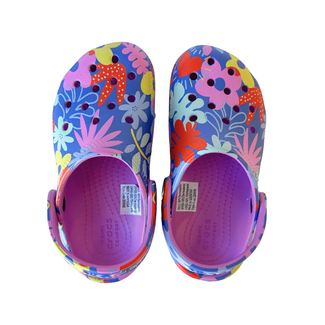 Classic Printed Floral Clog - Bubble - Image 3